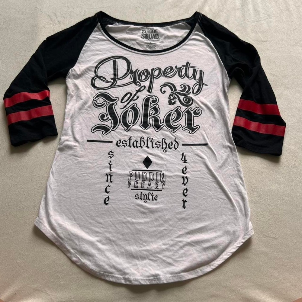 Suicide Squad Property of Joker Harley Quinn Birds of Prey Punk Skater Indie